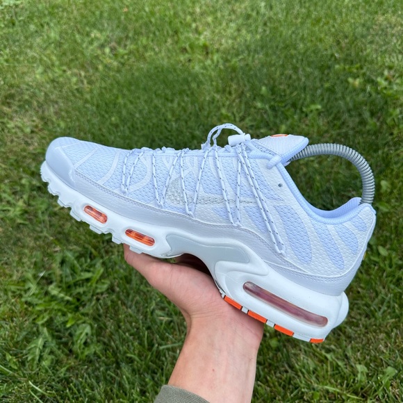 Shoes Nike Air Max Plus Utility WhiteOrange Brand new Men's size 9,5 us 10,5 us - Picture 3 of 6